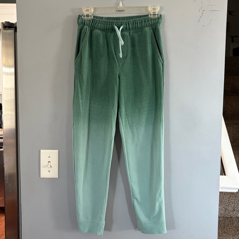 Boys Gradient Green Jogger Pants- Large 14/16